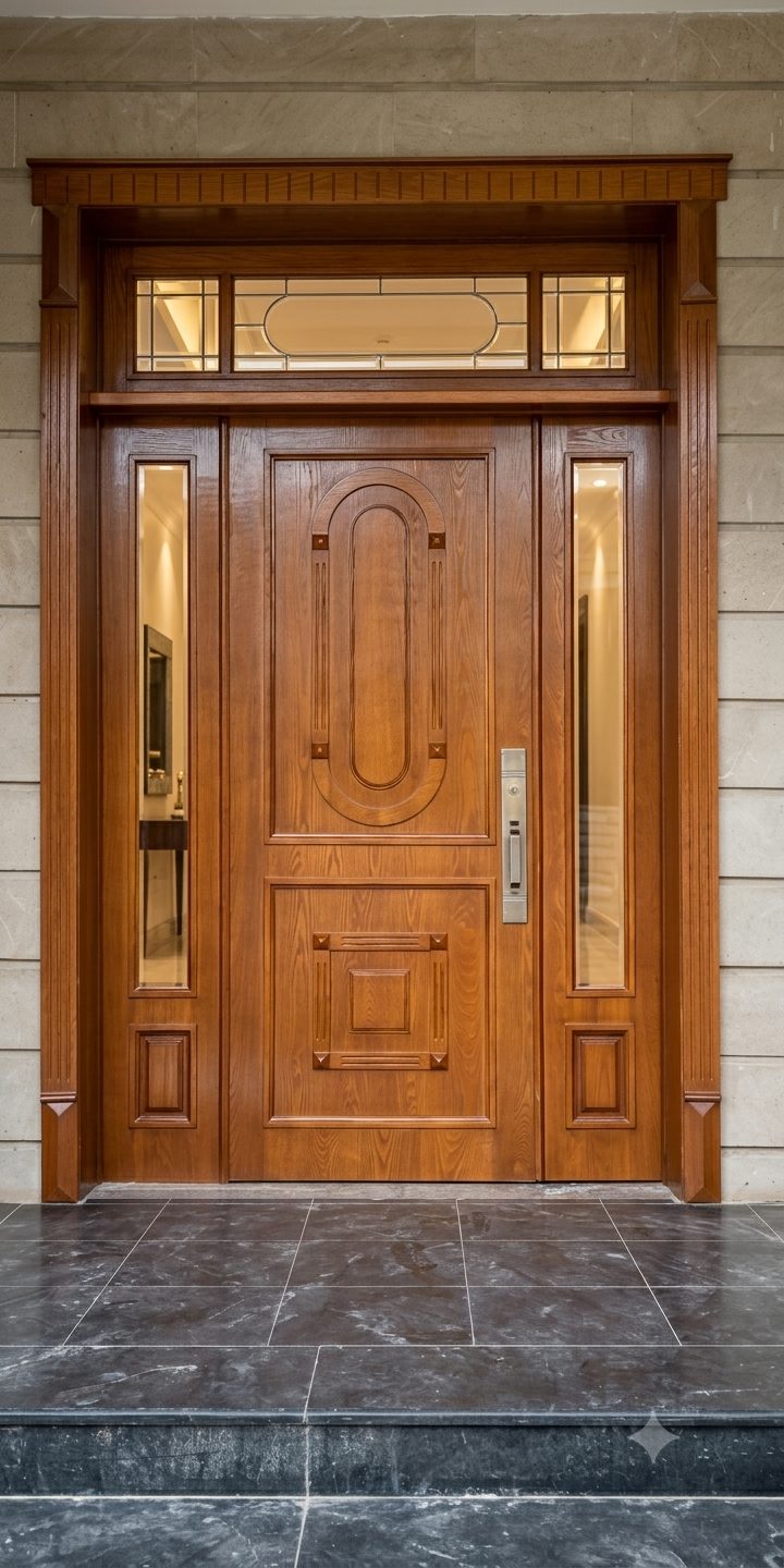 Custom exterior entrance door